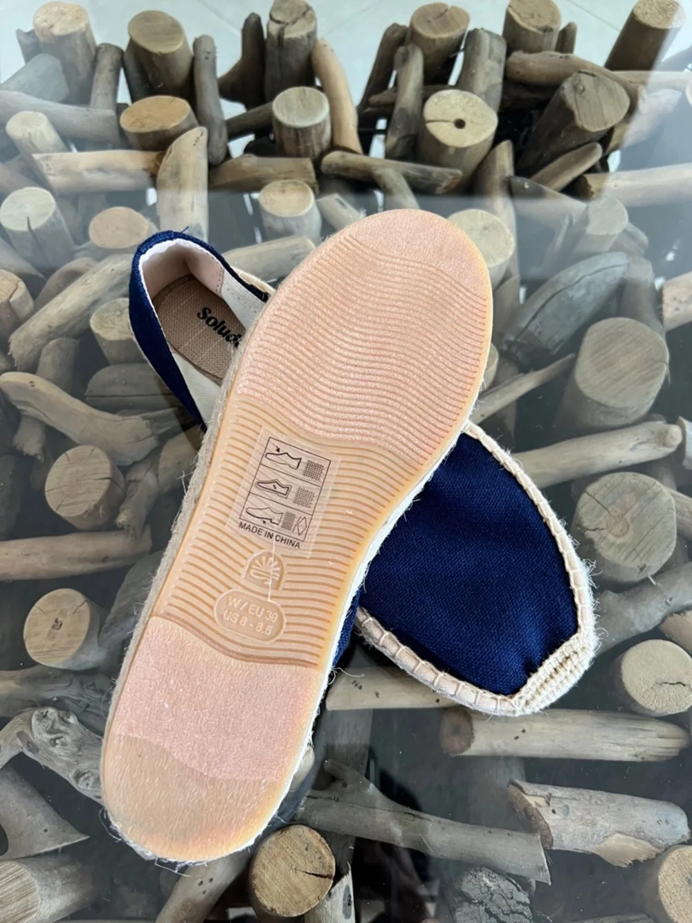 SOLUDOS Armada Blue Smoking Platform Espadrilles
